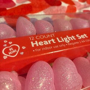 Heart Light Set - 12 Count in Pink